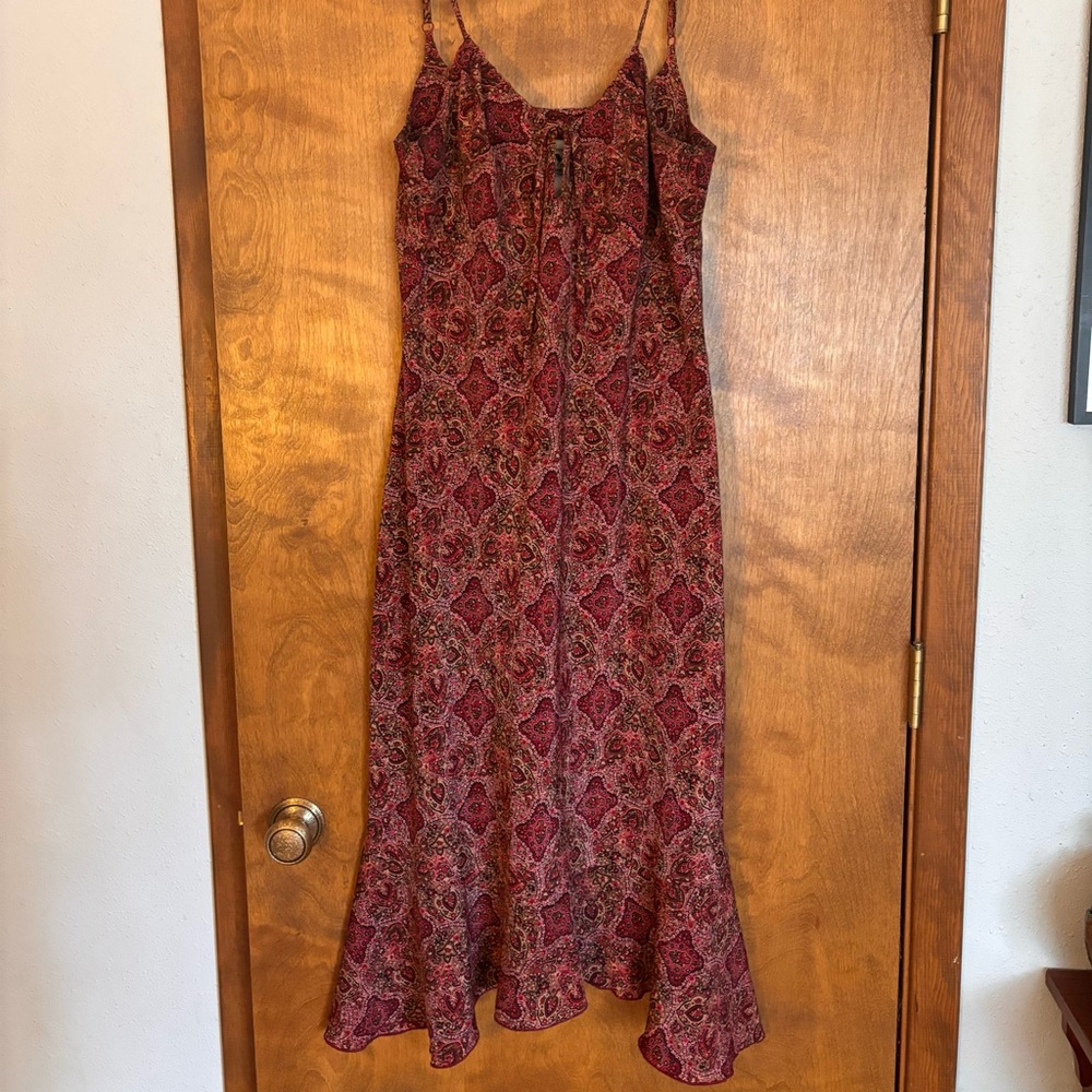 Vintage 90s DBY Ltd. Pink Paisley Women's Dress - Picture 2 of 12
